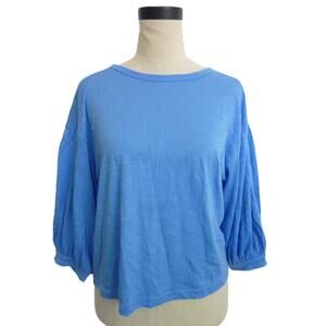 Banana Republic Cozy Slub Puff Sleeve Shirt